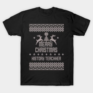 Merry Christmas HISTORY TEACHER T-Shirt